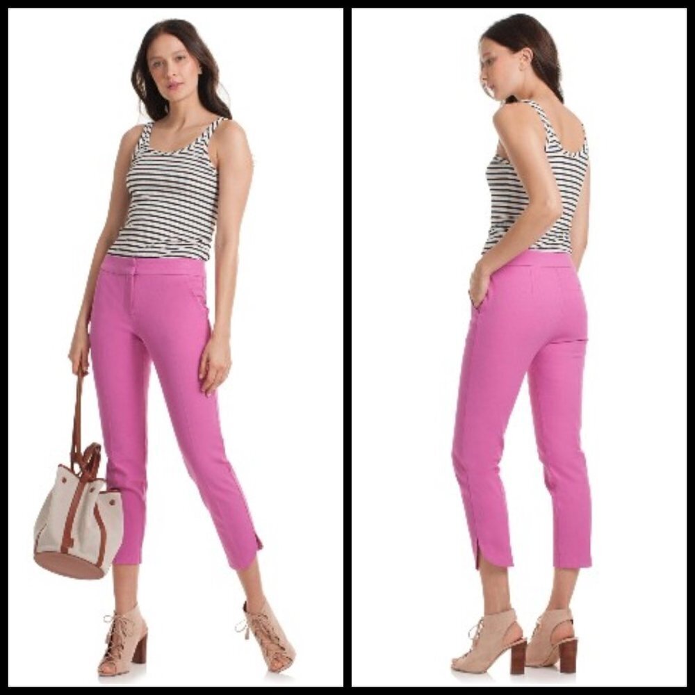 💕TRINA TURK💕 Sprout Cropped Tulip Pants ~ Pink 4 NWT